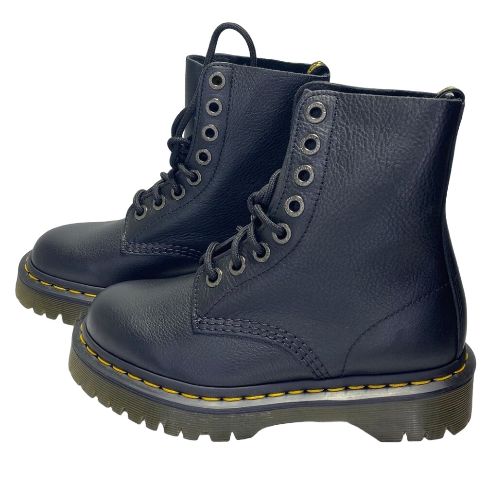NEW DR. MARTENS  1460 Pascal Bex Lace Up Black Leather Womens Size 5 Boot